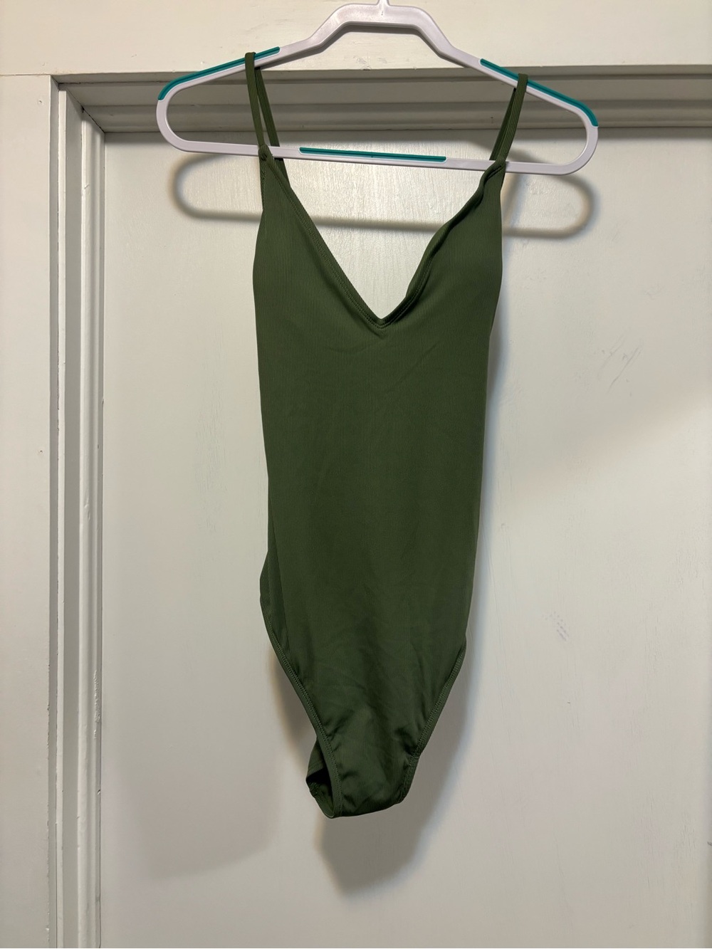 Olive Green One-Piece Swimsuit